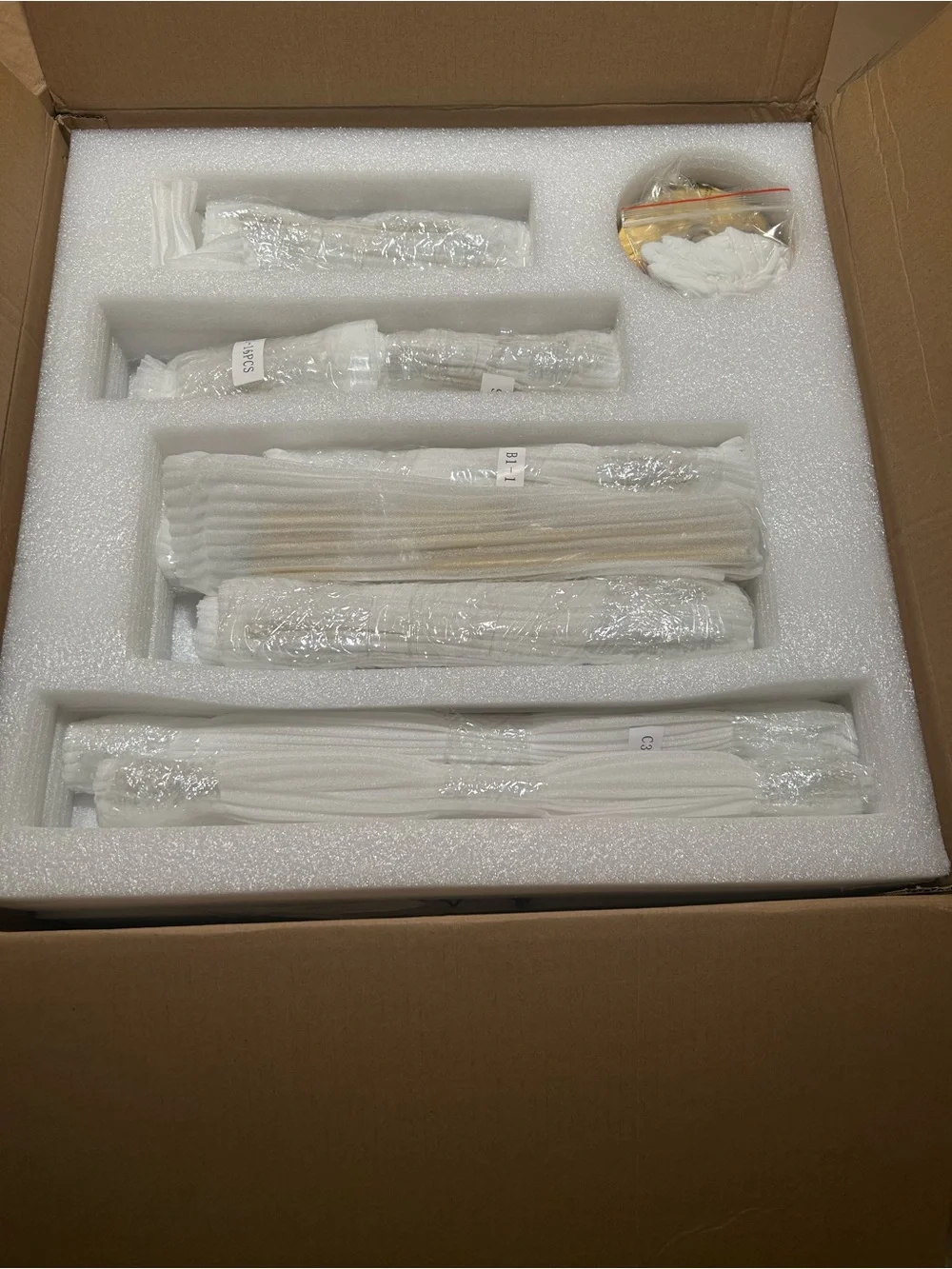 NIB CNRATYE Clear Hand Cut Crystal Round Chandelier Light 4-Light Modern Gold